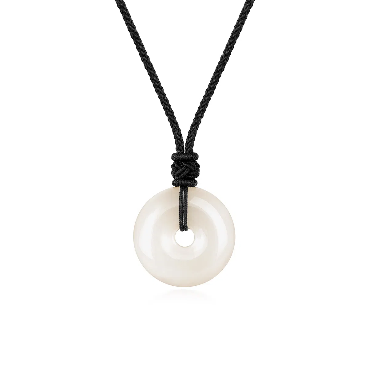 梦金园 平安扣吊坠 经典圆环玉髓挂坠 招财如意呈祥玉坠子 男女同款 礼物礼盒