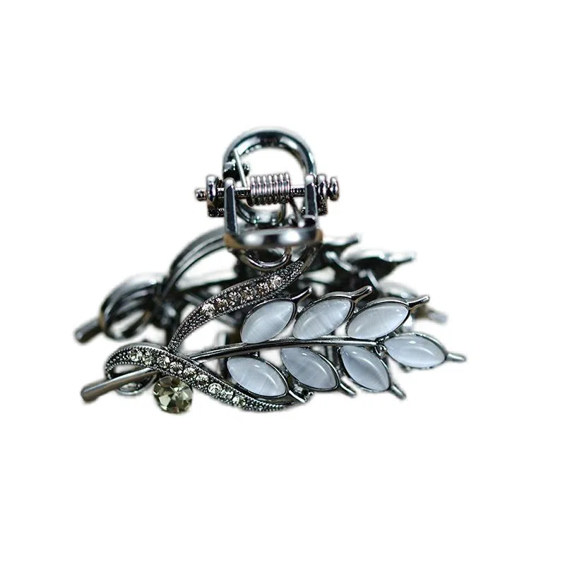 左欧 后脑勺带钻头发小夹子发量少半扎 发夹 女款