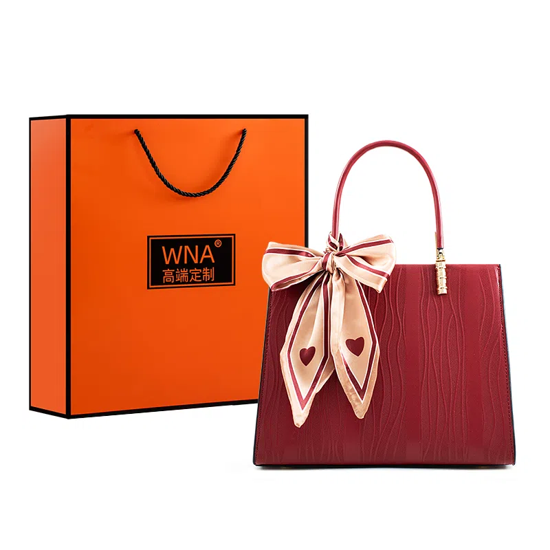 维尼奥 大容量高级感质感小众通勤包百搭 合成革 妈妈手提包单肩斜挎 常规 女款 黑色/蓝色/红色