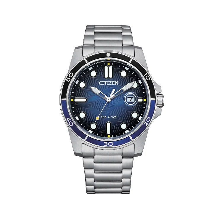 Citizen 100m Solar Stainless Steel Blue Dial