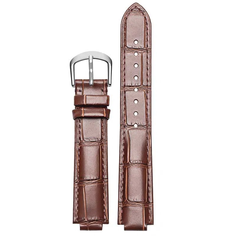 港爵适用卡地亚蓝气球表带真皮男女同款凸口牛皮表链针扣款男手表带女配件手表表带