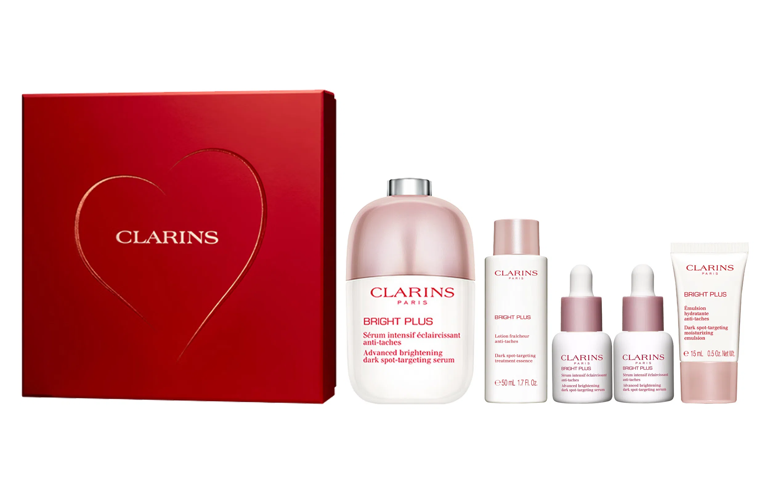 娇韵诗 小瓷瓶精华限定礼盒护肤套装 补水提亮 五件套