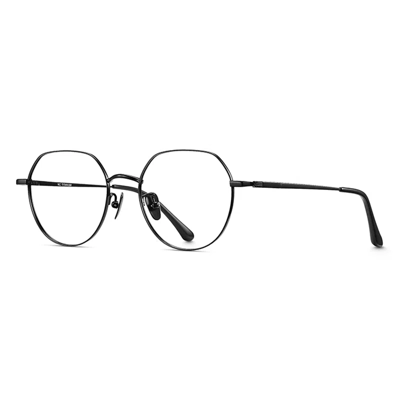 【联系客服可配度数】 苍木优品 超轻纯钛近视眼镜框配全钛多边形钛合金眼睛镜架 β钛 椭圆形 光学镜架 男女同款情侣款