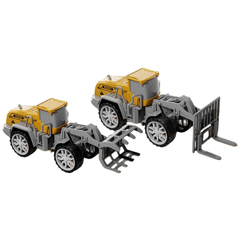 妙贝乐 城市工程卡车 惯性滑行 挖掘机 吊机 推土机 有趣 玩具
