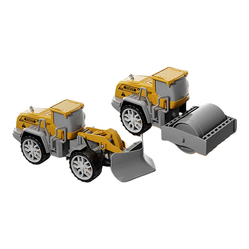 妙贝乐 城市工程卡车 惯性滑行 挖掘机 吊机 推土机 有趣 玩具