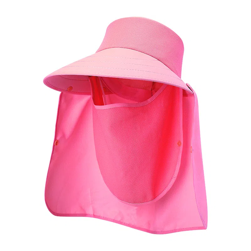 浪莎 防紫外线遮阳钓鱼采茶登山户外骑车全面防护可拆卸 聚酯纤维 防晒帽 女款