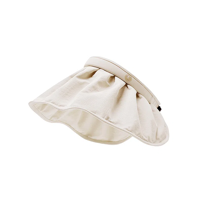 乔丹 纯色设计 棉 防晒帽 女款 白色/蓝色/蓝色