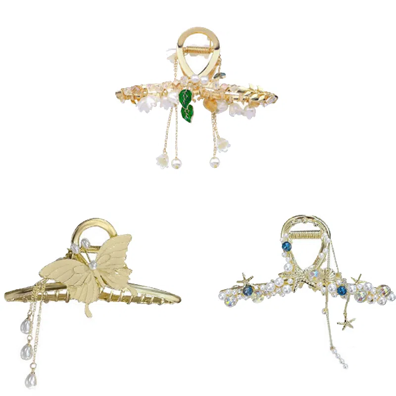 妖娆猫 新中式高端鲨鱼夹后脑勺高级感套装 发夹 女款 礼盒