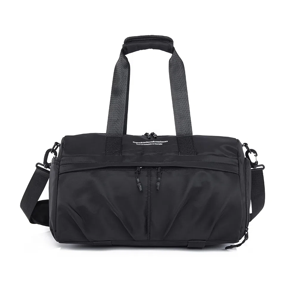 醇龙 大容量百搭 牛津布 旅行包 常规 男女同款情侣款 黑色/灰色