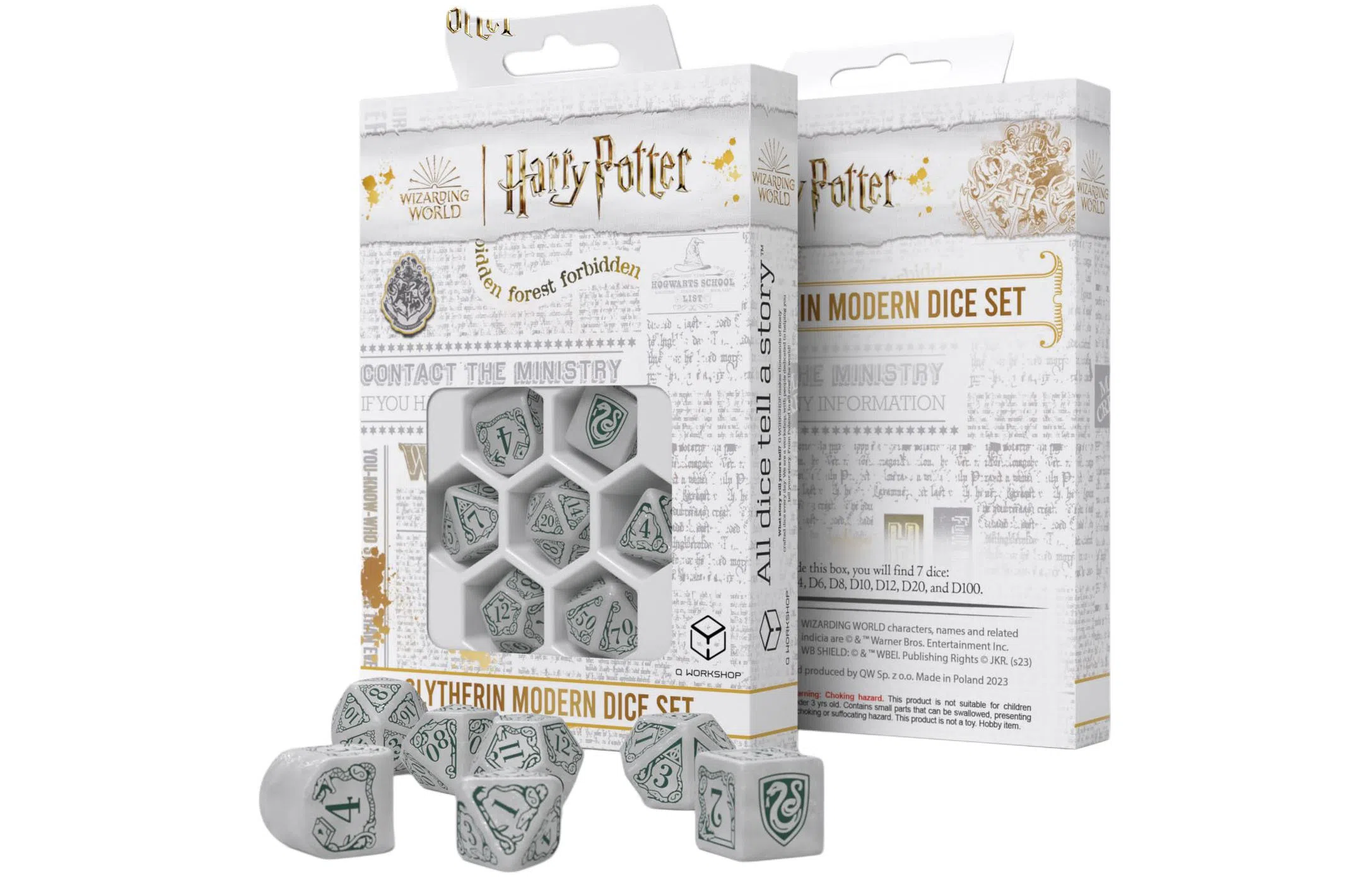 趣骰工坊 哈利波特 斯莱特林 白色 骰子 桌游