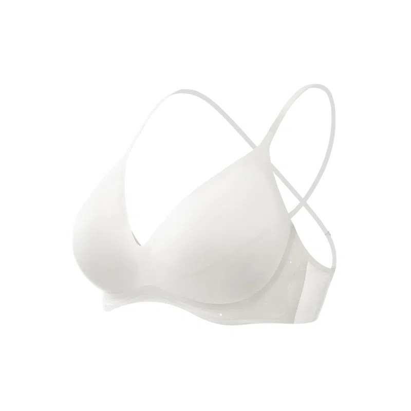 素肌良品 纯色小胸聚拢显大隐形无痕文胸 女款