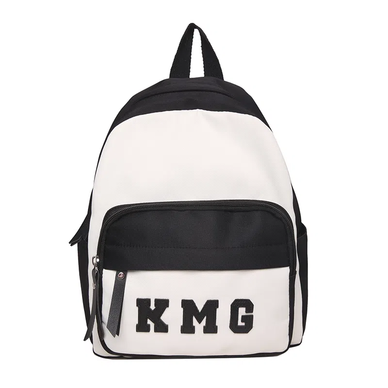 醇龙 撞色字母出游旅行韩系学院风轻便 尼龙 双肩包 常规 粉/蓝/黑/黄/绿