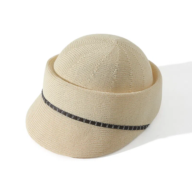 浪莎 显脸小减龄圆顶草编出游防晒遮阳 锦纶 草帽 女款