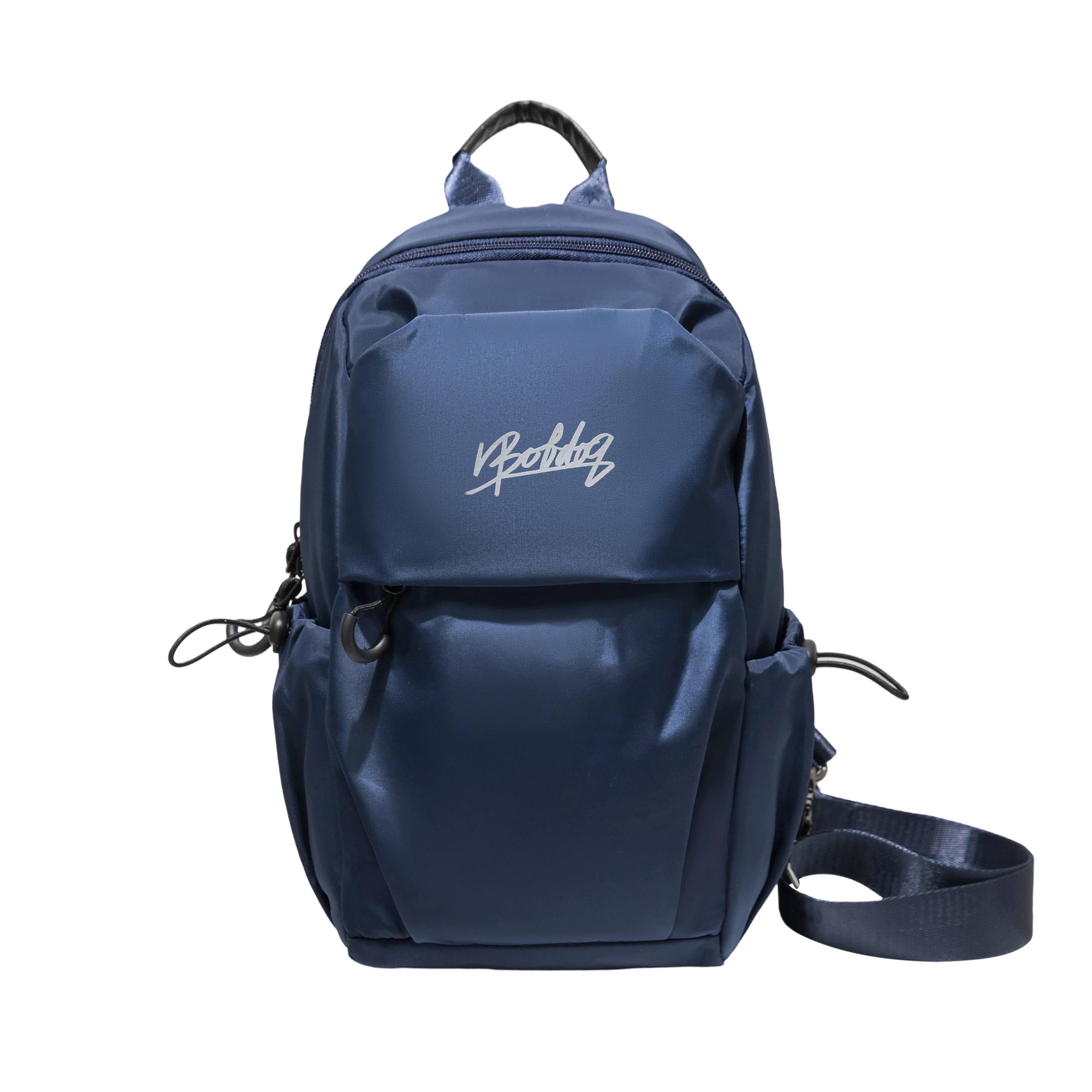 巴布豆 大容量个性时尚百搭实用斜挎单肩 防泼水耐磨材质 胸包 大号 男款 黑色/蓝色/纯黑/纯蓝