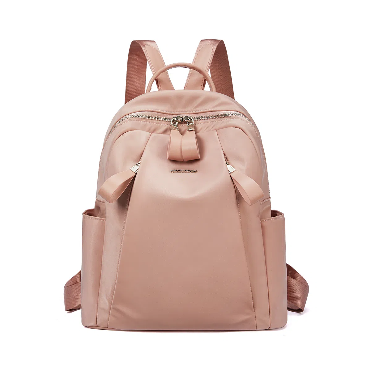 红蜻蜓 简约百搭实用大容量日常 织物 双肩包 常规 女款 黑色/卡其色/粉红色