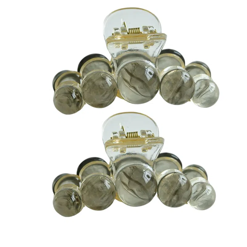 左欧 半扎原创设计高级感 亚克力 发夹 女款