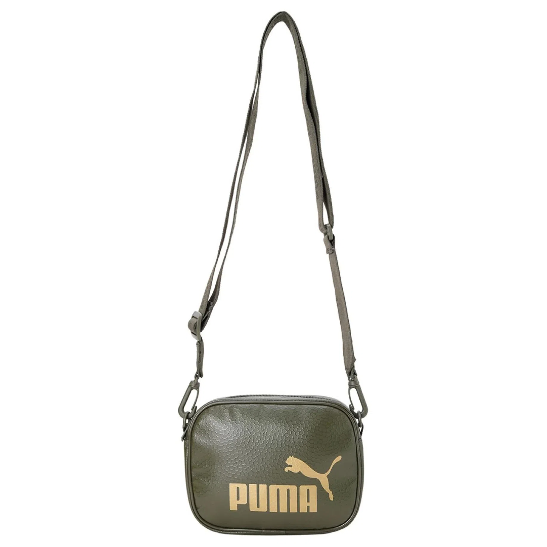 PUMA Gold Logo Shoulder Bag Green