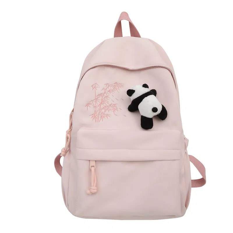 醇龙 尼龙男女通用多色日系极简风纯色简约百搭大容量双肩包