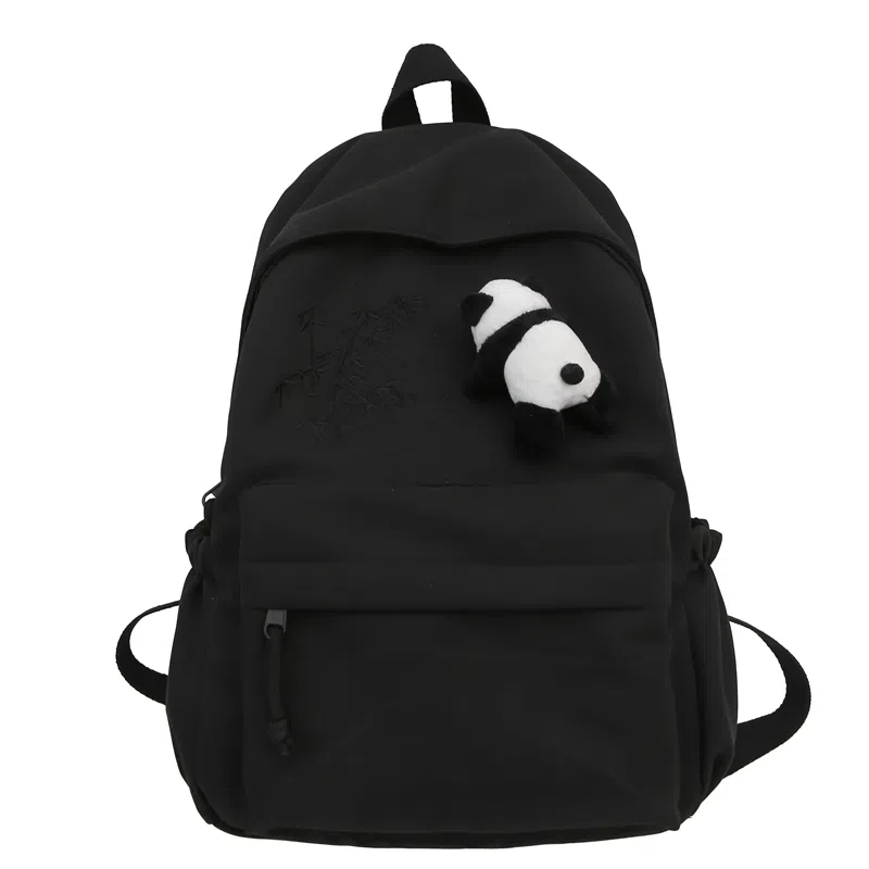 醇龙 尼龙男女通用多色日系极简风纯色简约百搭大容量双肩包