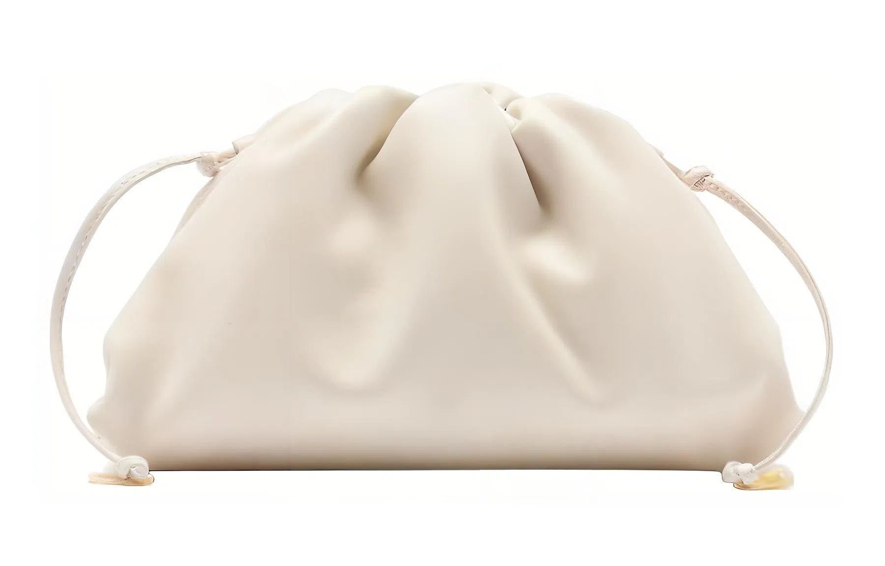 Bottega Veneta Cloud Clutch White