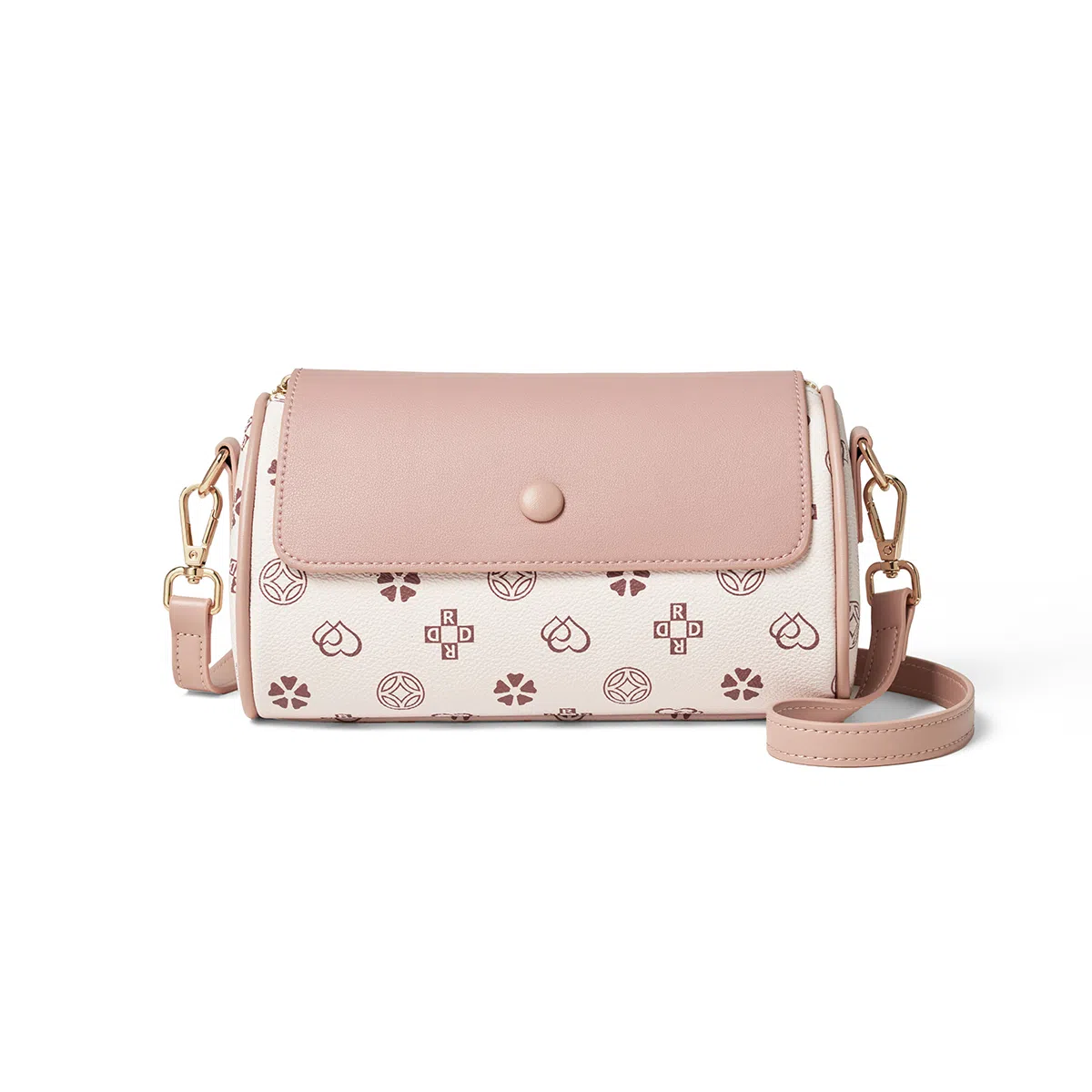 红蜻蜓 经典复古老印花高级感调节背带春夏季高级感百搭通勤 牛皮 单肩包腋下包斜挎包 常规 女款 多色