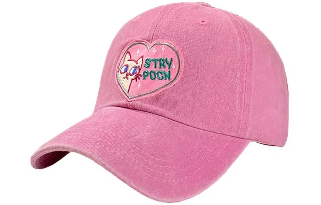 优幽兰 休闲简约时尚百搭甜美温柔风猫咪爱心韩版卡通可爱大脸显小学生校园温柔风穿搭 棉 鸭舌帽 女款