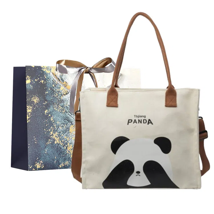 伊曼家 可爱学生上课提花刺绣女布包通勤手提女包 布 单肩包 常规 女款 黑色/粉色/棕色