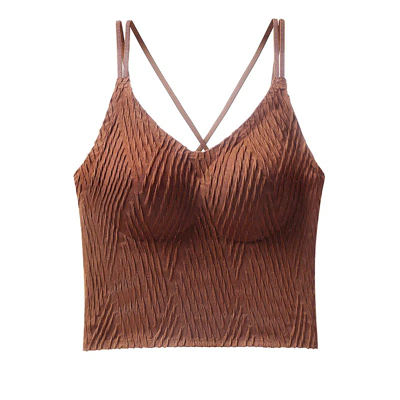 都市丽人 背心舒适打底美背外穿无痕高颜值无钢圈网红女士夏季吊带 女款