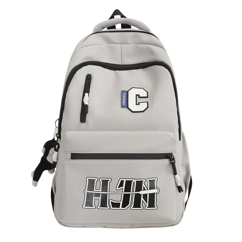 行途 潮流字母时尚简约大容量旅行高级感休闲 尼龙 双肩包 男女同款情侣款 多色