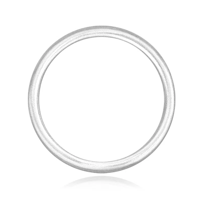 谧月珠宝 古法传承手工实心光面磨砂镯子 显年轻复古温柔小众 国潮新中式复古优雅气质古风 合金 手镯 男女同款情侣款