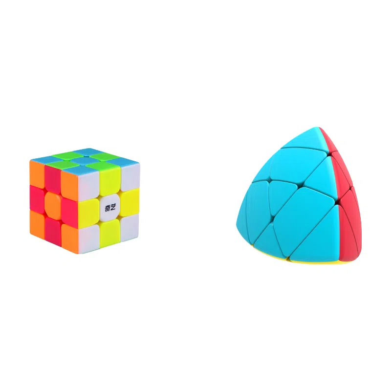 奇艺 三阶彩色五魔方 异形魔方 磁力魔方十二面体顺滑 比赛专用不规则魔方 益智 玩具