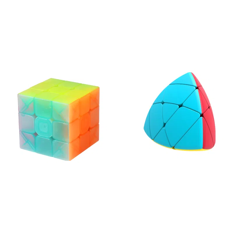 奇艺 三阶彩色五魔方 异形魔方 磁力魔方十二面体顺滑 比赛专用不规则魔方 益智 玩具