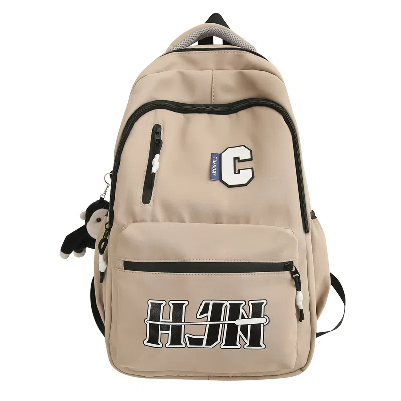 行途 潮流字母时尚简约大容量旅行高级感休闲 尼龙 双肩包 男女同款情侣款 多色