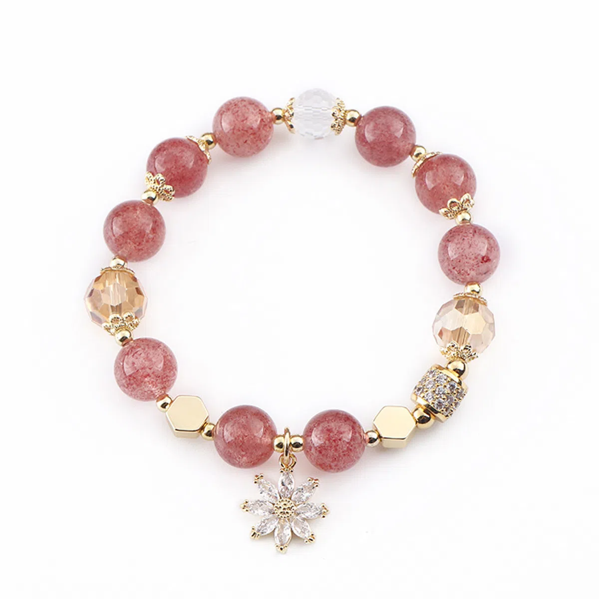 盈满堂 夏日花语 小众设计 水晶 玉石手串 女款