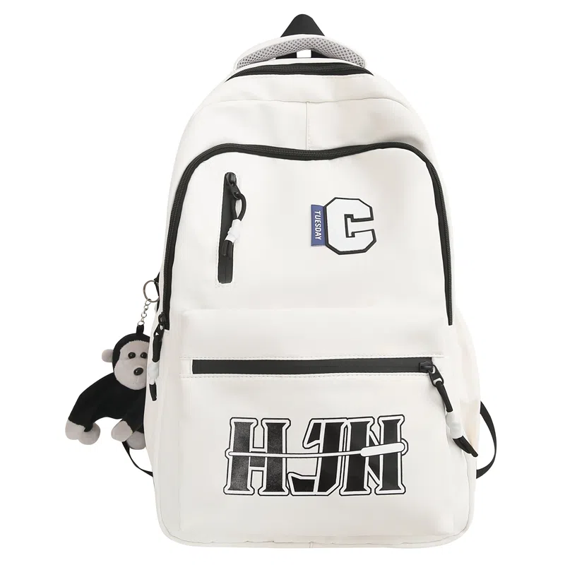 行途 潮流字母时尚简约大容量旅行高级感休闲 尼龙 双肩包 男女同款情侣款 多色