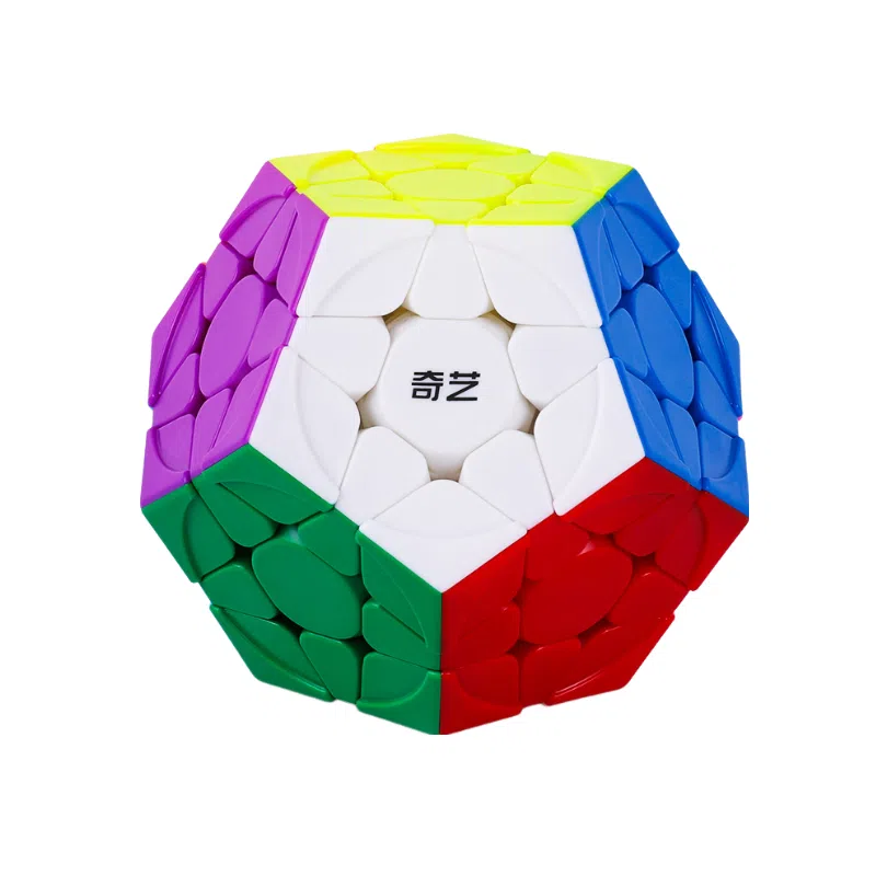 奇艺 三阶彩色五魔方 异形魔方 磁力魔方十二面体顺滑 比赛专用不规则魔方 益智 玩具