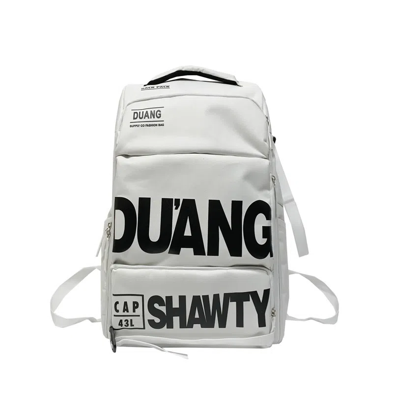 行途 大容量潮牌旅行运动训练滑雪 复合布 背包双肩包 常规 男女同款情侣款 白色/黑色/亮橘色/荧光绿色/蓝绿色/紫色