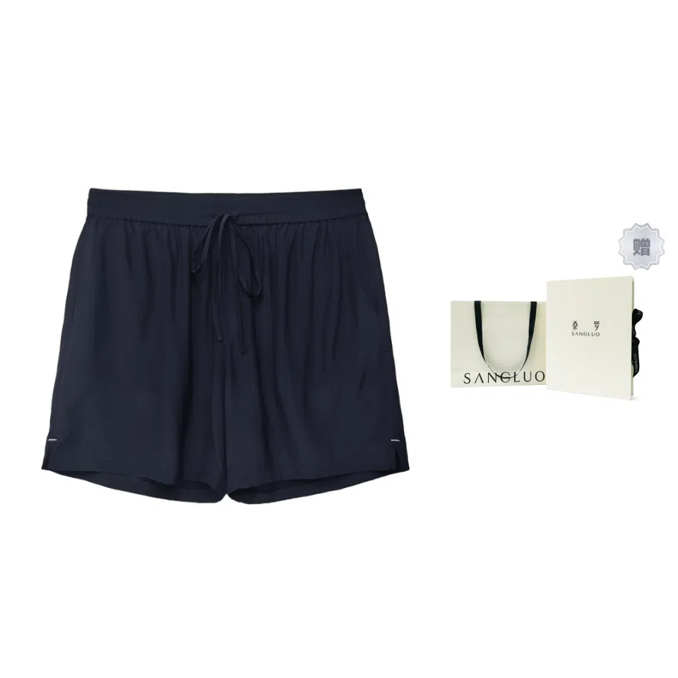 桑罗 简约舒适纯色抽绳睡裤 男款