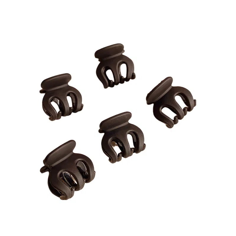 彤彤兔 黑色哑光小号抓夹刘海边夹迷你碎发发卡可爱潮 亚克力 发夹 女款