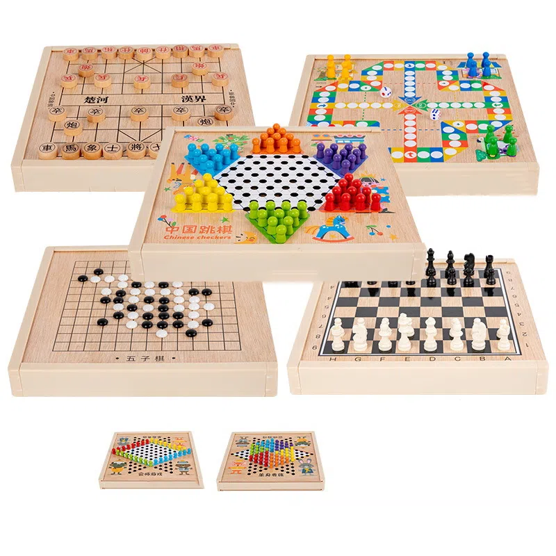 简普森 五子棋斗兽棋 桌面游戏 多功能棋子 玩具