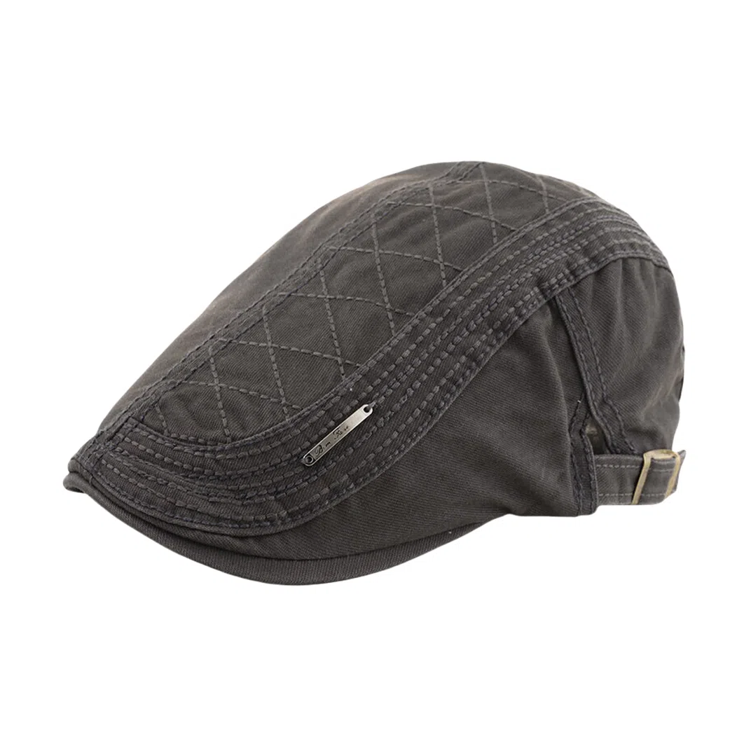 撞青春 新潮春夏季 复古中年人气质英伦风 棉 贝雷帽 男款