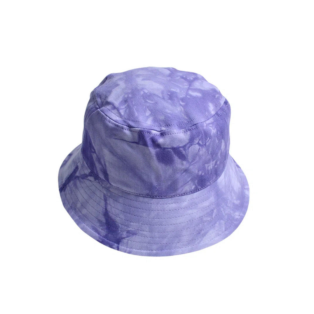 撞青春 夏季短檐盆帽户外出游扎染遮阳防晒春夏 棉 渔夫帽 女款