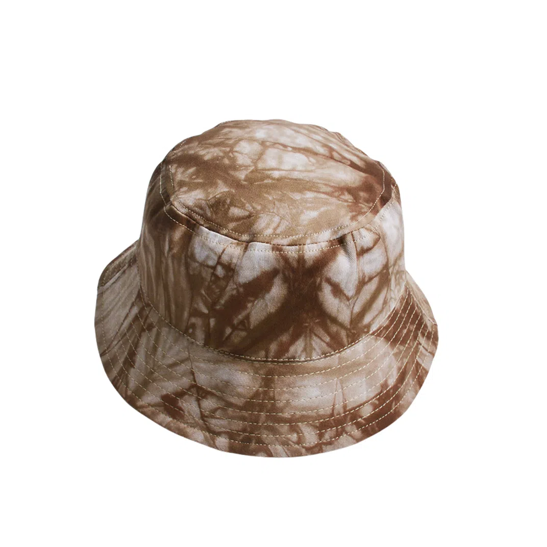 撞青春 夏季短檐盆帽户外出游扎染遮阳防晒春夏 棉 渔夫帽 女款