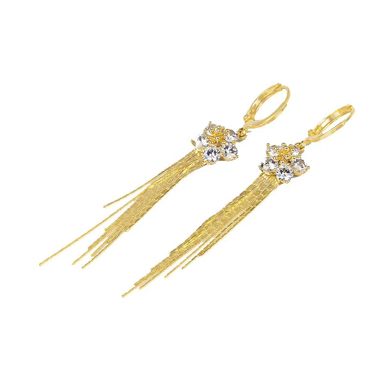 卡铂雅 金色时尚潮流时尚潮流设计极简高级感港风气质复古 铜 耳环 女款