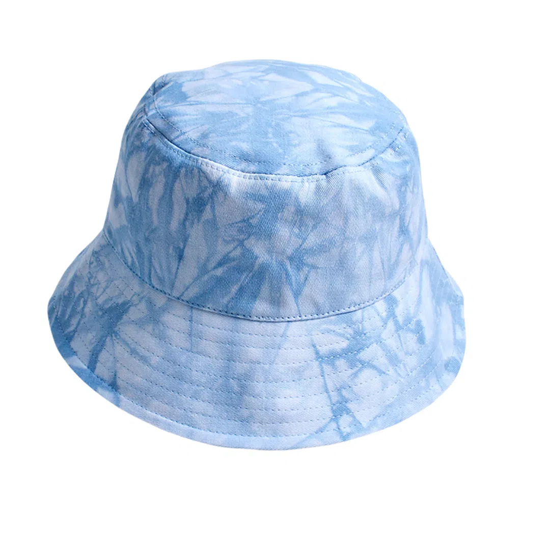 撞青春 夏季短檐盆帽户外出游扎染遮阳防晒春夏 棉 渔夫帽 女款