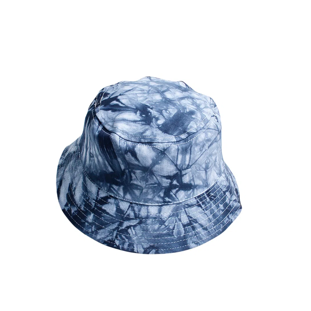 撞青春 夏季短檐盆帽户外出游扎染遮阳防晒春夏 棉 渔夫帽 女款