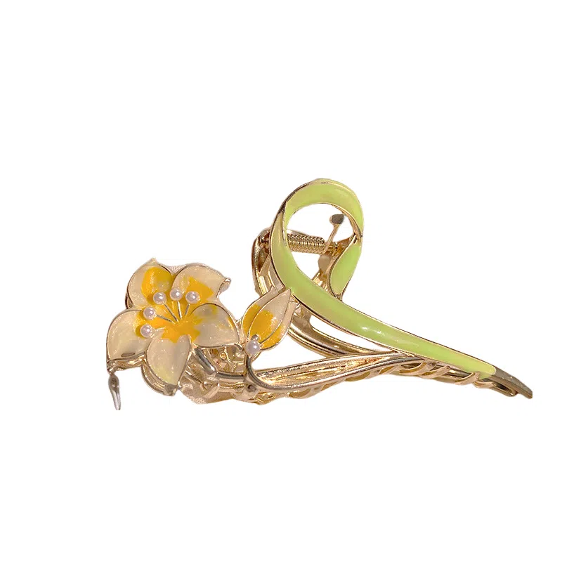 彤彤兔 森系栀子花甜美精致优雅 发夹 女款