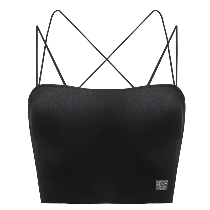 多情猫 薄款带胸垫美背亲肤舒适透气简约抹胸内衣 女款