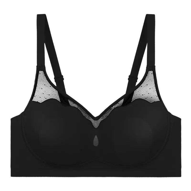 内在密码 薄款大胸显小兔耳杯超薄凉感无痕遮副乳文胸 女款