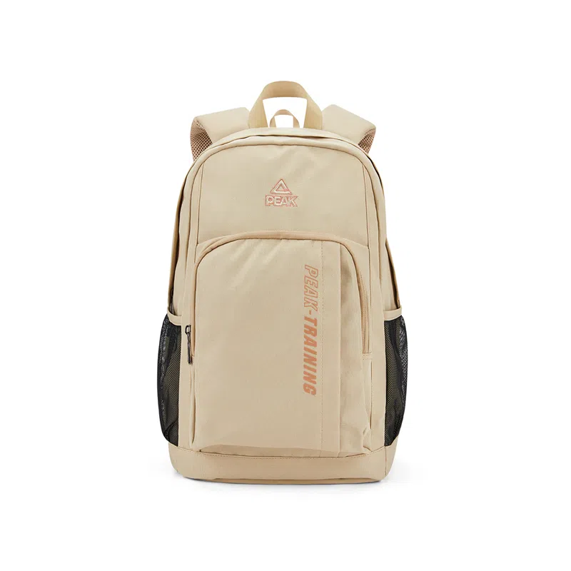 匹克 运动生活潮流时尚休闲百搭背包通勤包 织物 双肩包 中号 男女同款情侣款 卡其